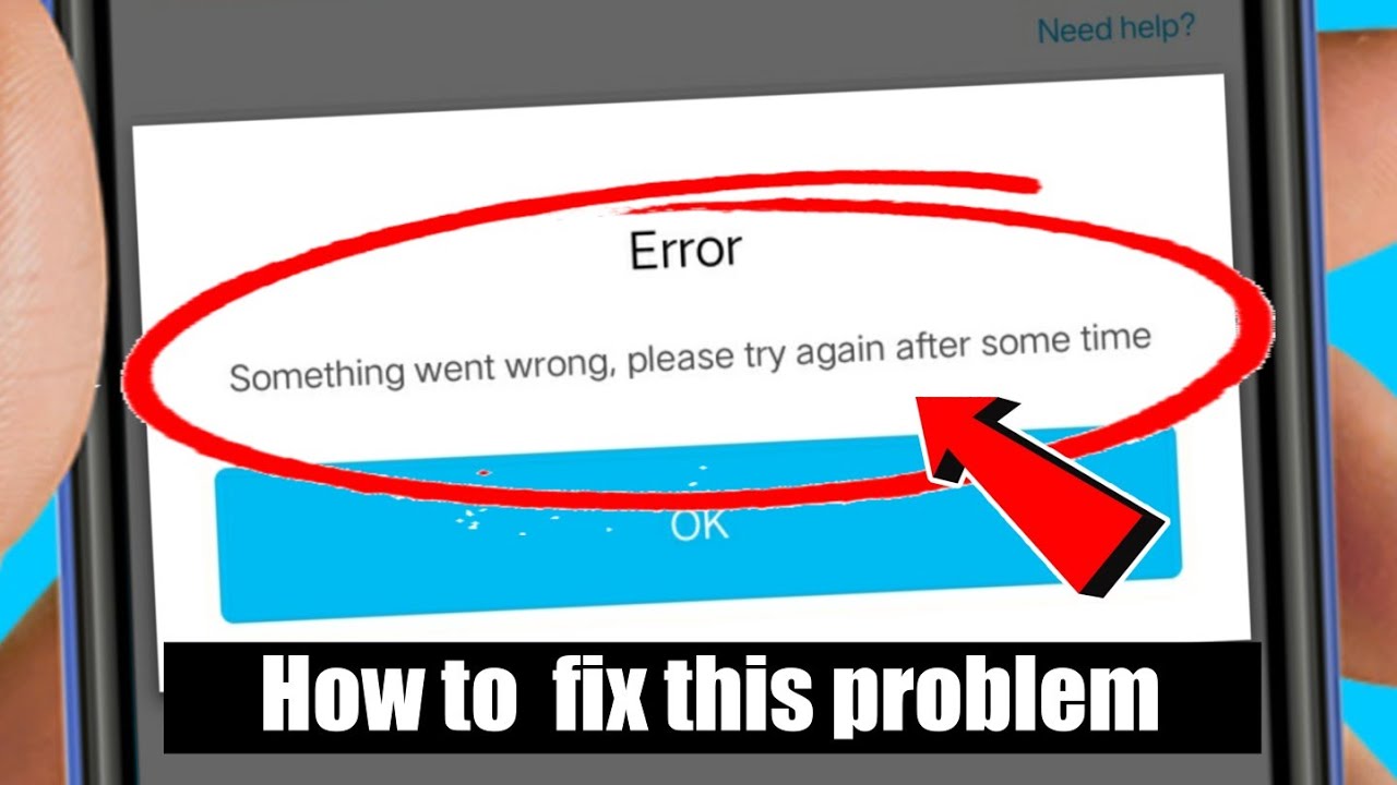 paytm || login problem in paytm || Error Something went wrong , please try again after some time OK