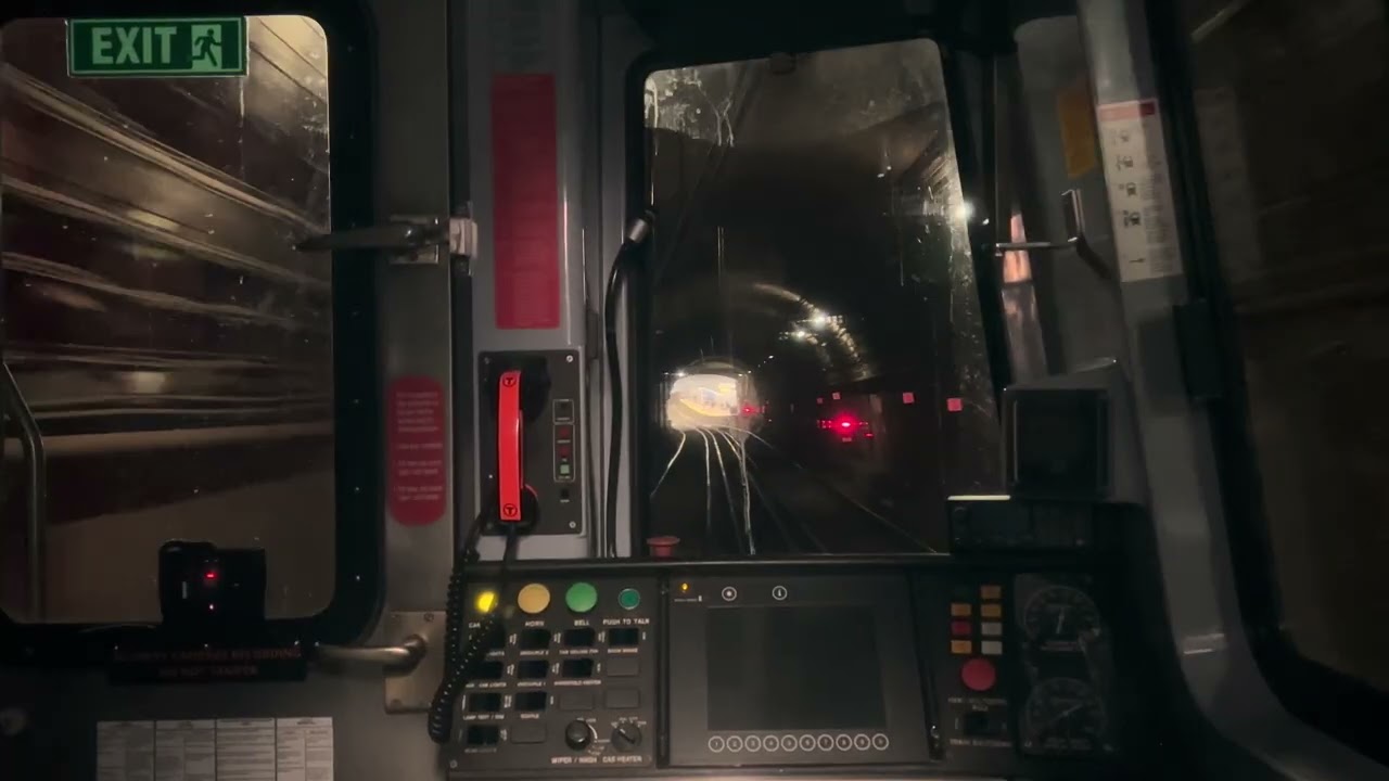 Departing Aquarium - Blue Line Rear Cab View