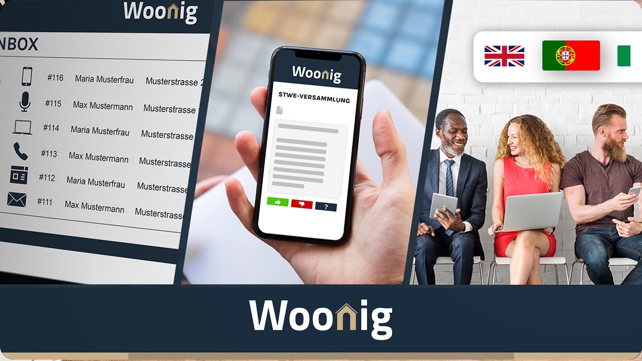 Woonig - Die Plattform für Immobilienbewirtschaftung