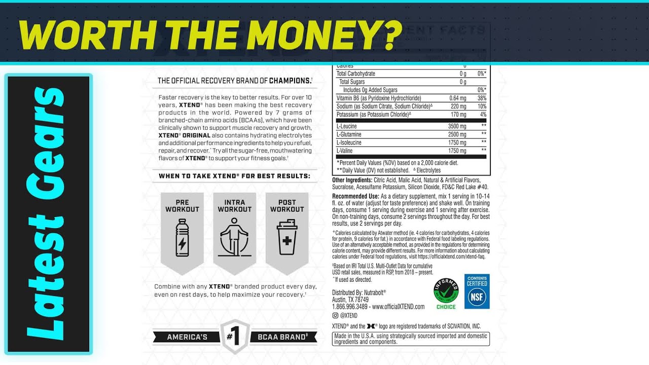 Xtend Original BCAA Powder: Master Your Recovery, Maximize Your Gains!