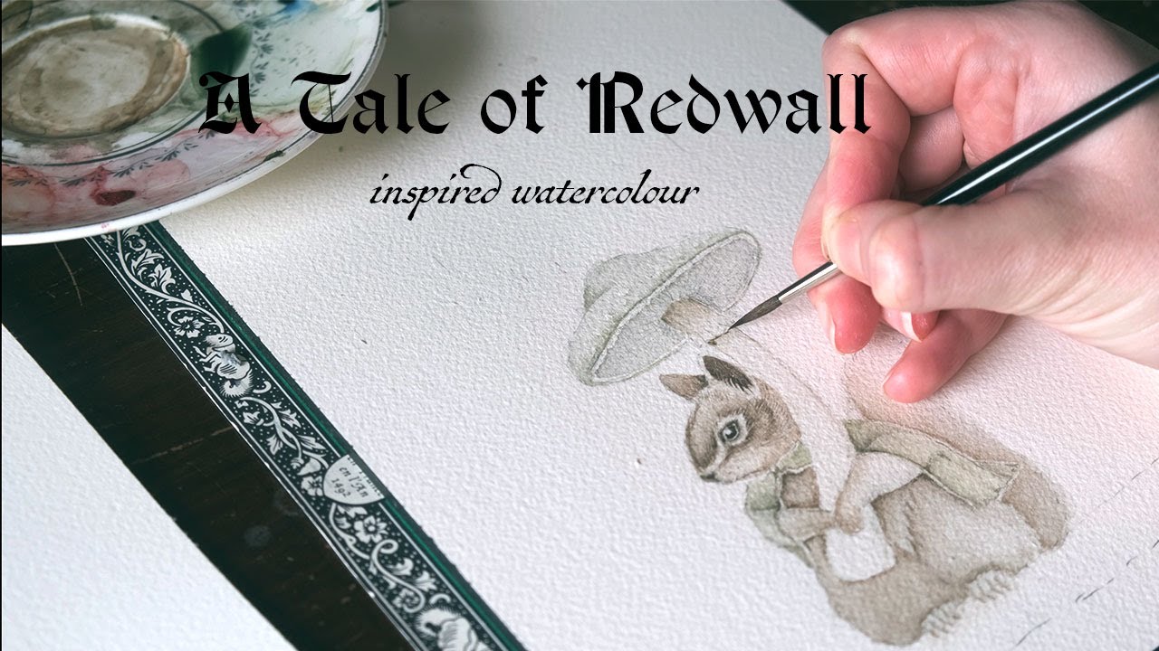 A tale of Redwall Watercolour painting | Paint with me