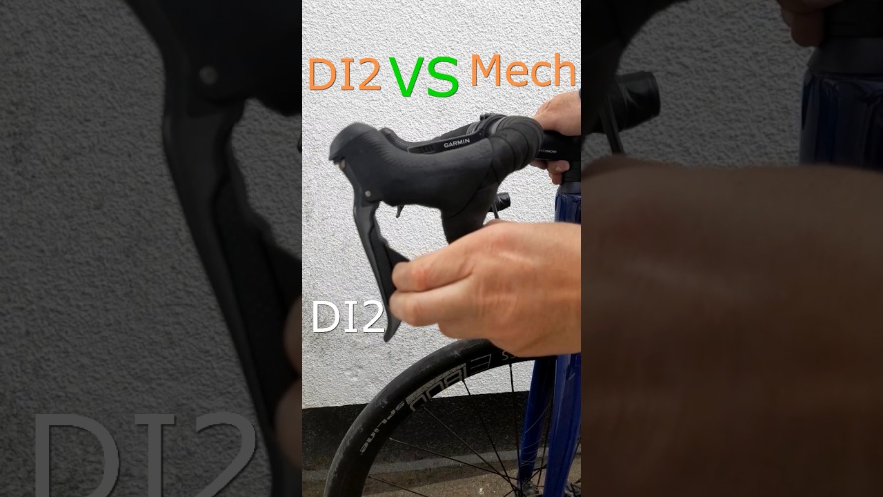 DI2 vs Mechanical #DI2vsMechanical #CyclingTech #BikeShifting #DI2  #MTBTech #BikeGear #Shorts