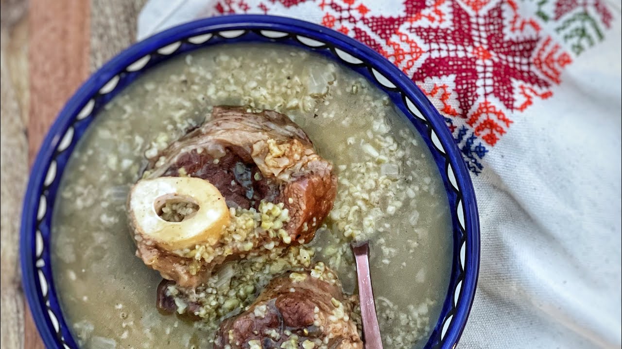 Freekeh Meat soup by Cookwithdena