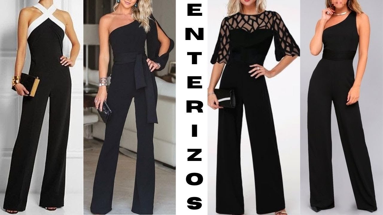 TENDENCIA Y MODA 2022 EN ENTERIZOS NEGROS🖤TREND AND FASHION 2022 IN BLACK JUMPSUITS