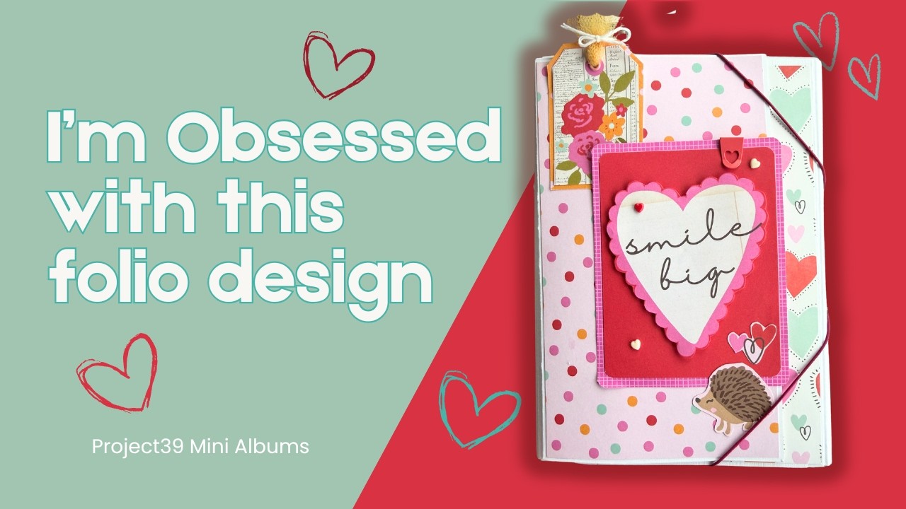 I am obsessed with this folio! Valentine's Day with Heartstrings by Simple Stories. #paperstashsmash