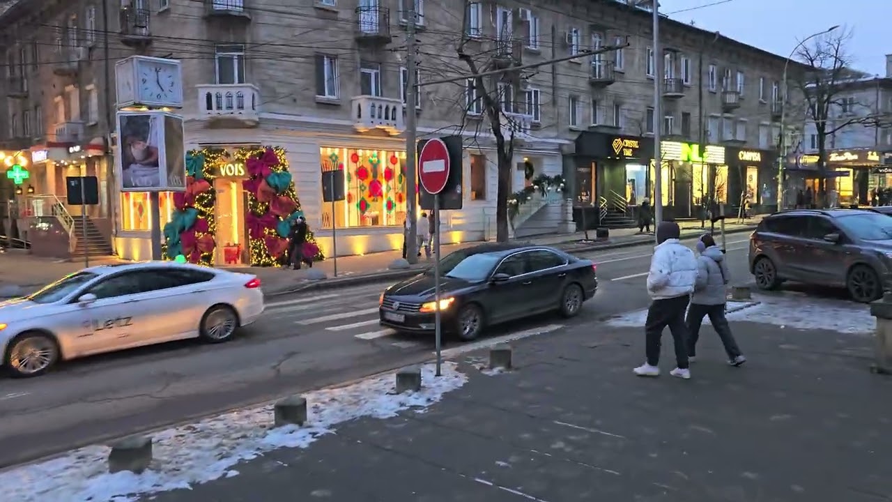 Кишинёв, Соборный парк, улица А.Пушкин.24.01.2026