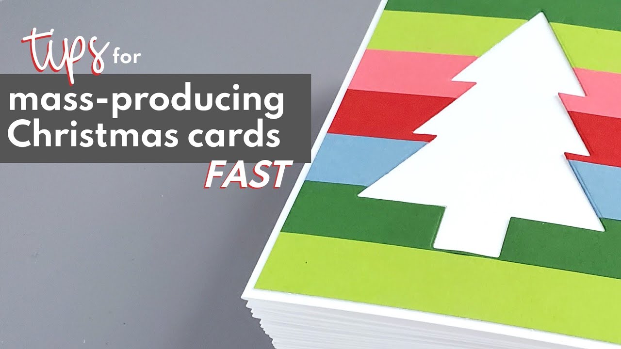 I made 24 CHRISTMAS CARDS in 2 HOURS. YOU CAN TOO!