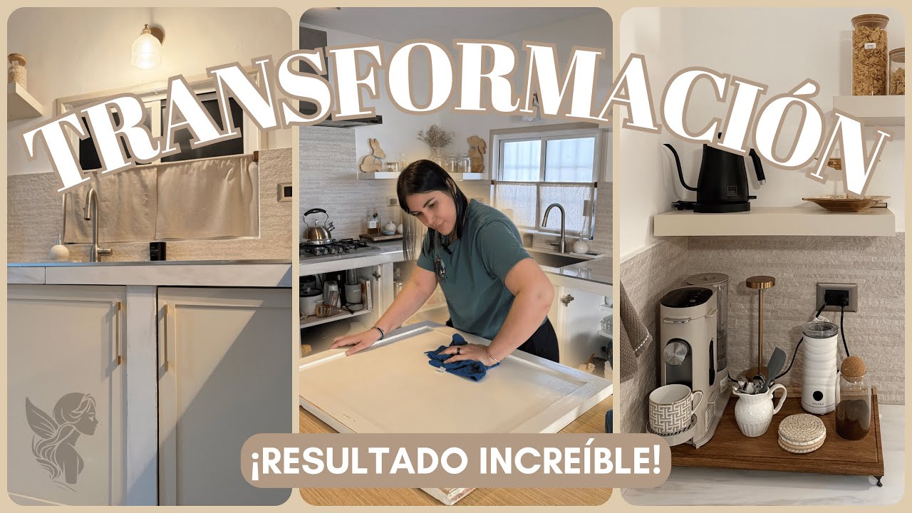 CAMBIO EXTREMO DE MI COCINA | Transformación fácil y económica | GRAN RESULTADO estilo Pinterest DIY