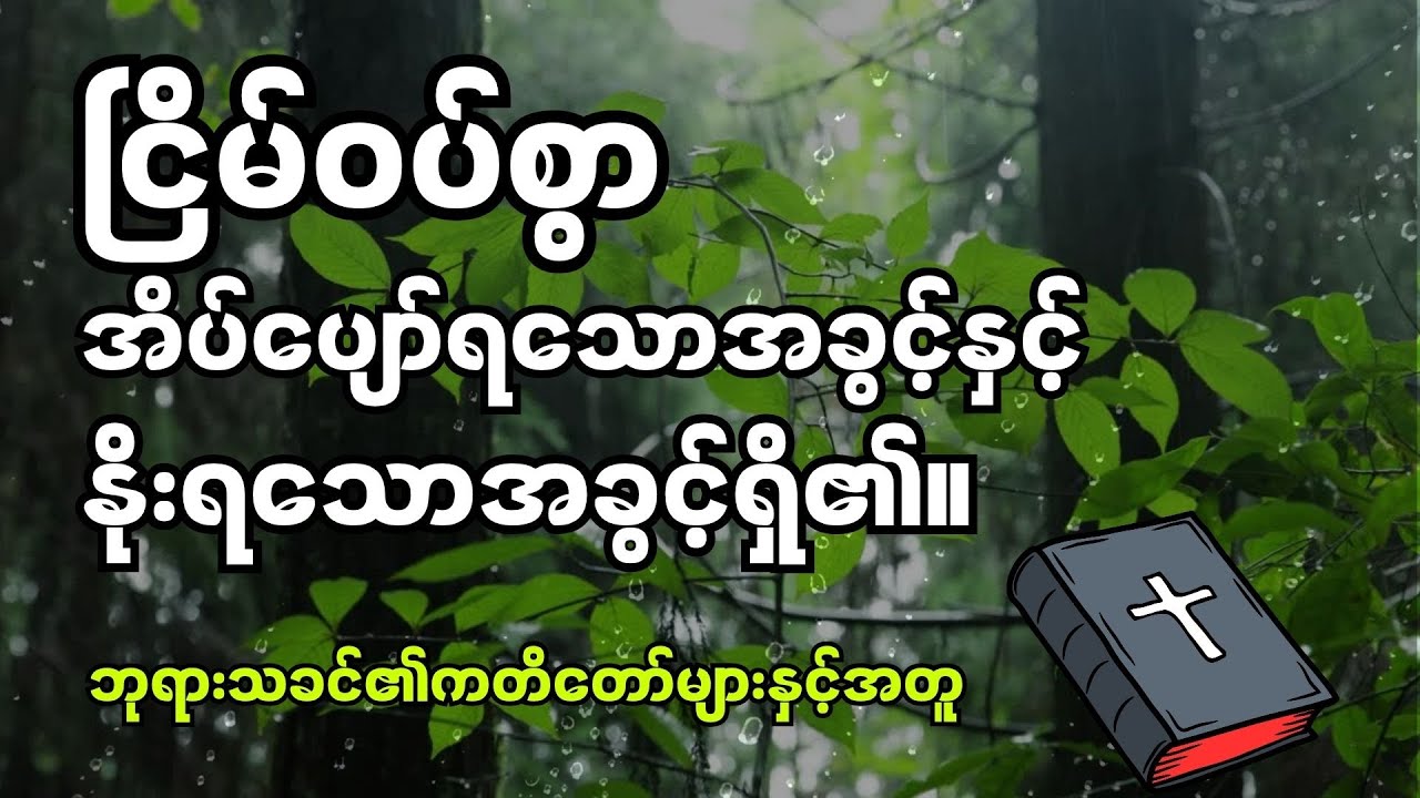 ဘုရားသခင်၏ကတိတော်များနှင့်အတူ ကောင်းစွာအိပ်စက်အနားယူပါ။