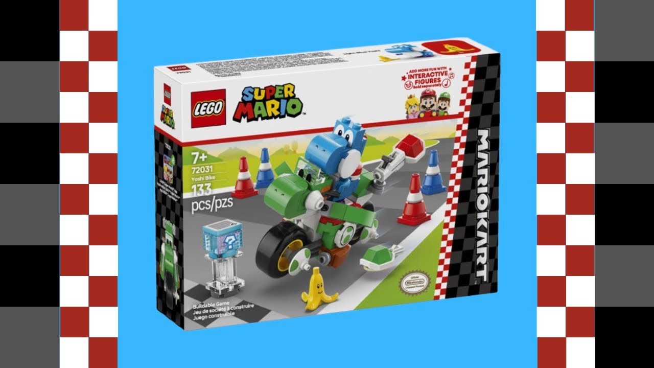 Lego Mario Kart: Yoshi Bike (72031) - Build & Review