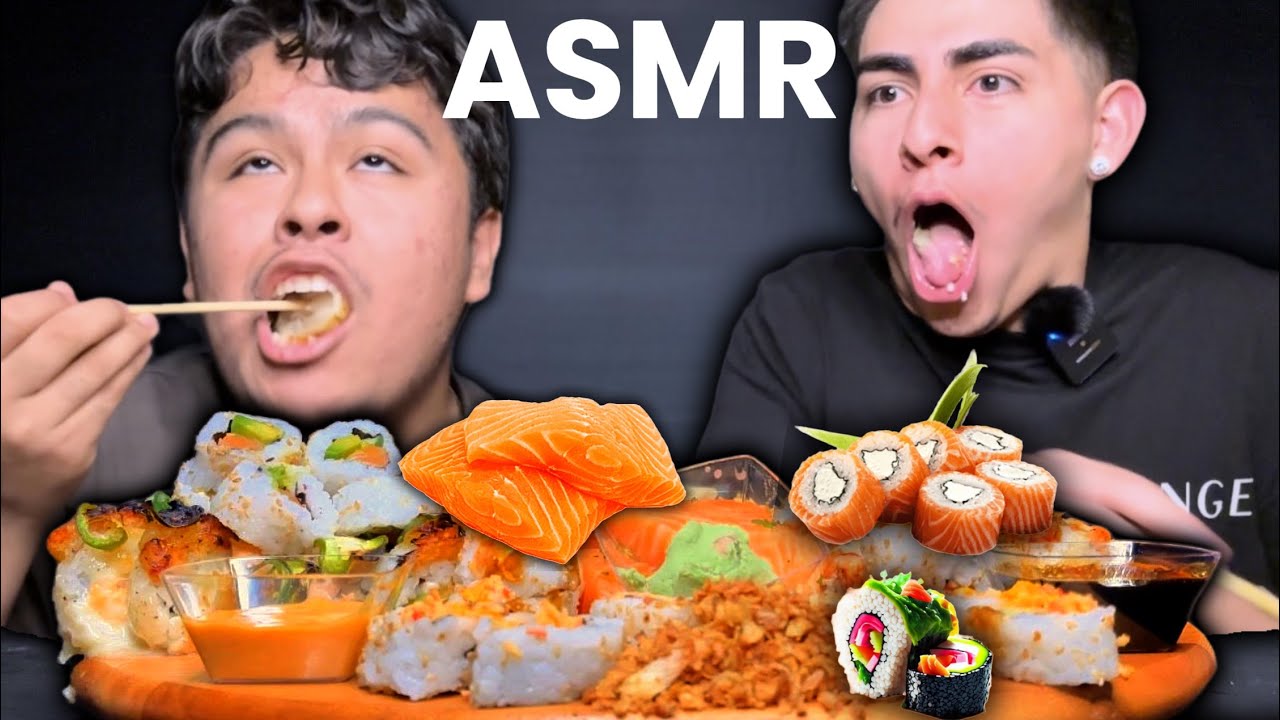 ASMR SUSHI MUKBANG | FT. BENJY CHAVEZ (СПЕЦИАЛЬНЫЙ ВЫПУСК 100K)