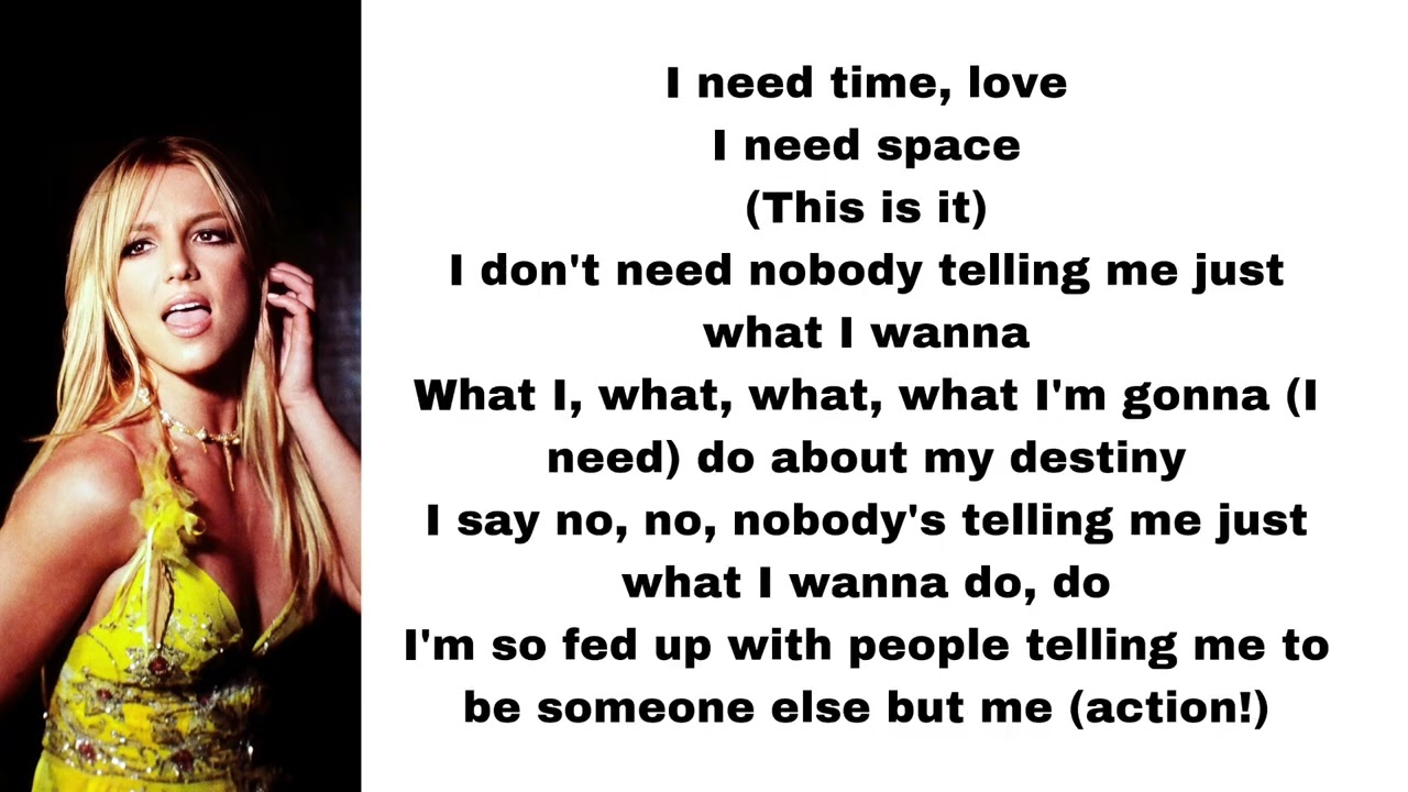 Britney Spears - Overprotected (lyrics)