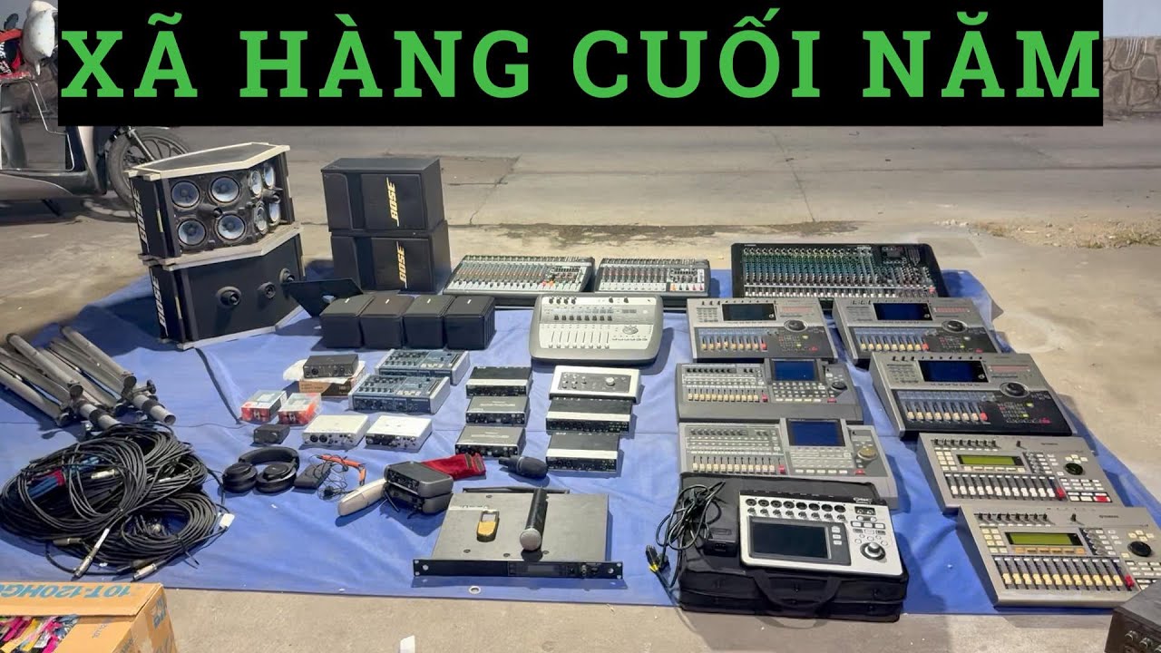 LOA BOSE 901S, MIXER ,BEHRINGER,YAMAHA MPG24X.2816 SHURE SOUND CARD ,ĐO RTA ,THU ÂM.0963346614