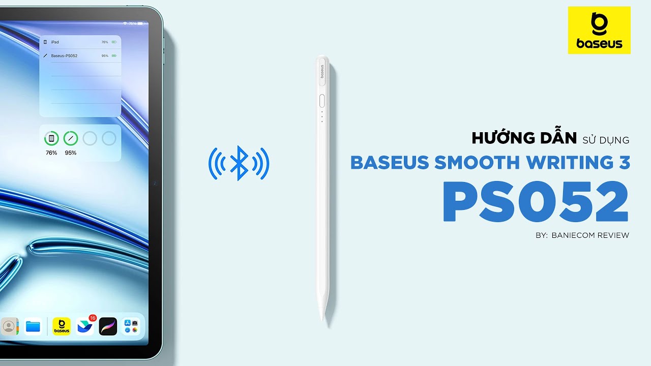 Hướng dẫn sử dụng bút cảm ứng Baseus Smooth Writing 3 PS052 TYPEC với mini6