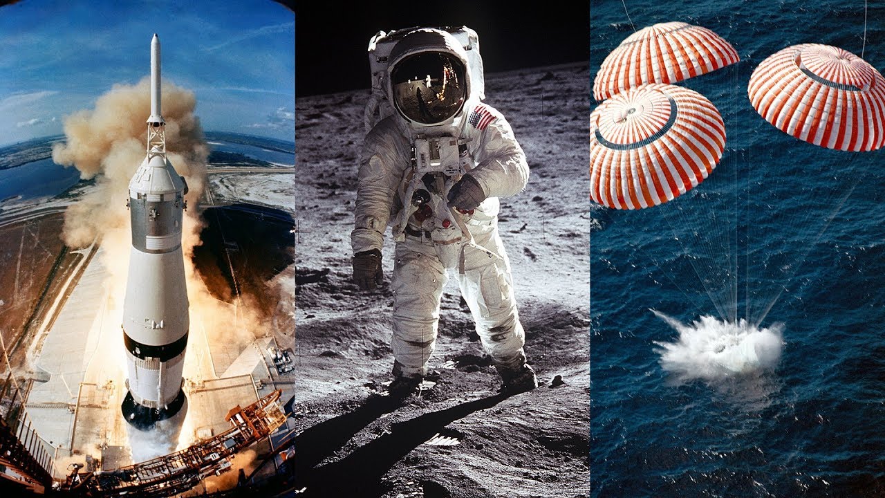 11 hours of Apollo 11 - rare Moon mission audio from launch to splashdown!