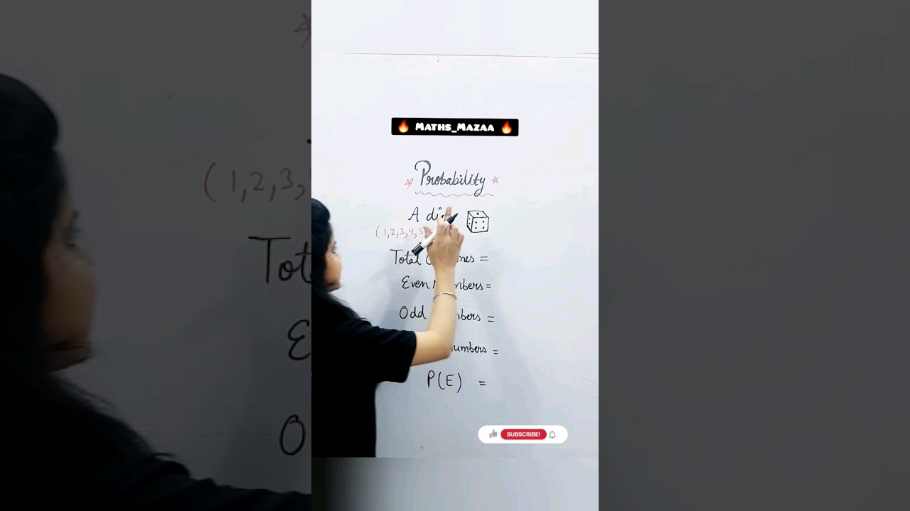 Probability Dice Basics 🔥 #shorts #maths #youtubeshorts #probability