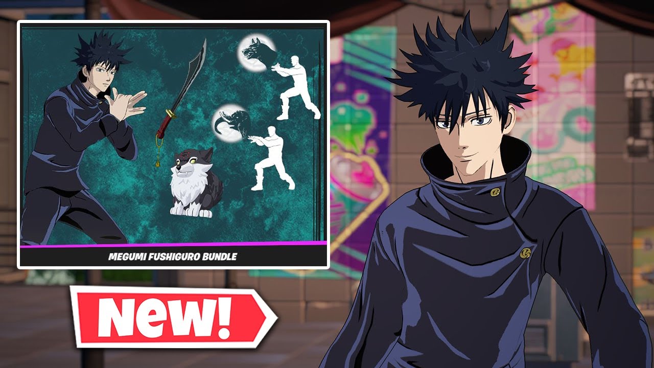NEW MEGUMI FUSHIGURO Bundle Gameplay In Fortnite! (Jujutsu Kaisen)