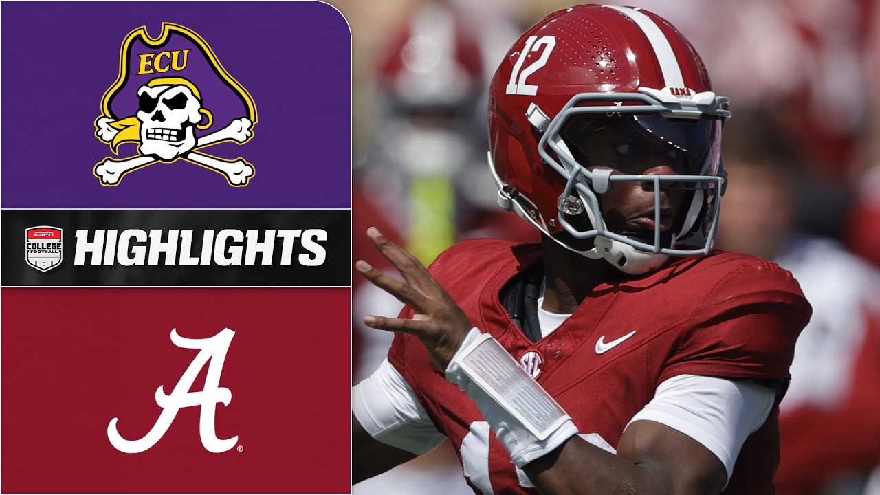 East Carolina Pirates vs. Alabama Crimson Tide | Full Game Highlights | ESPN College Football