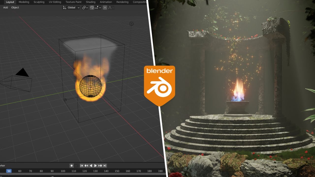 Cómo hacer FUEGO🔥en Blender