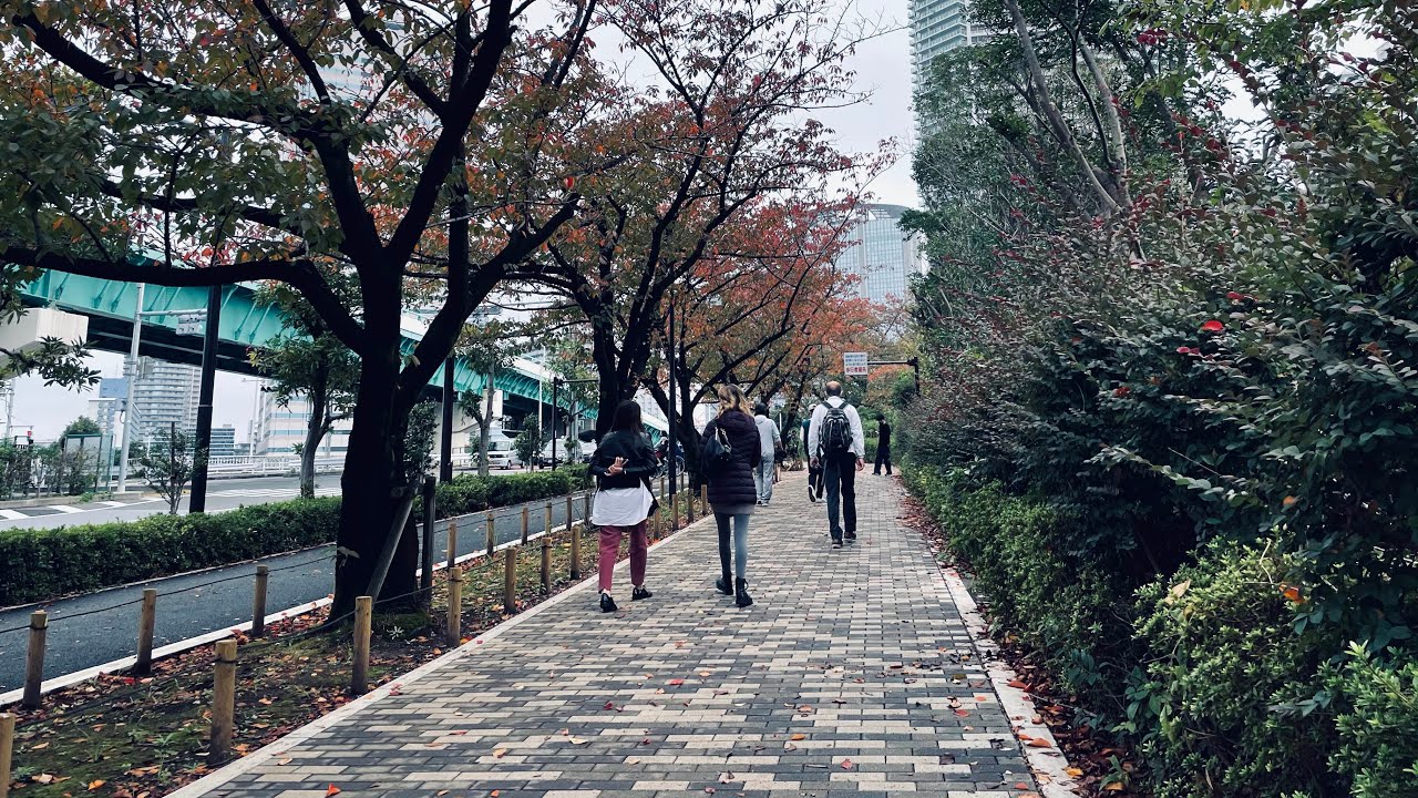 【4K Japan】Harumi Street to KachidokiBreage Walk / 晴海通りから豊洲ららぽーとまでぷらっと散歩 - OsmoPocket