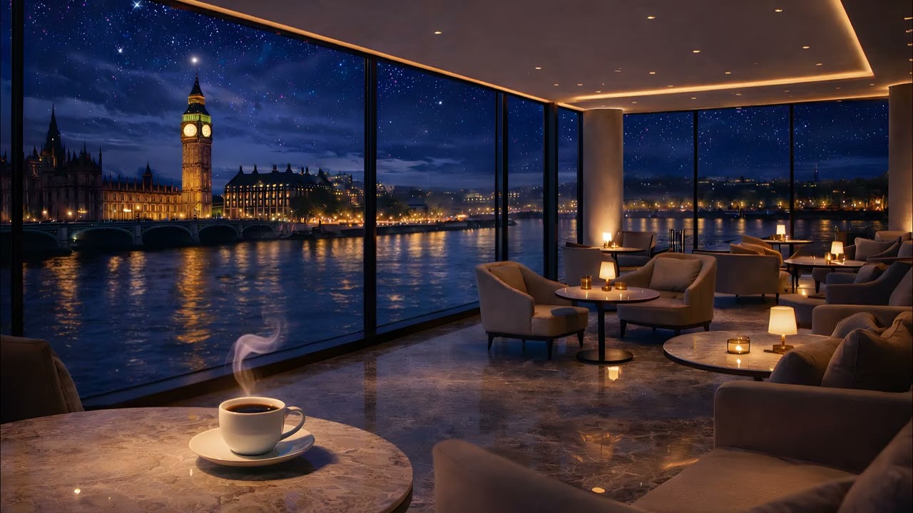 Escape to London Tonight | Cozy Rainy Jazz Café