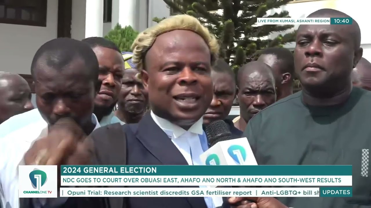 WATCH!! NDC Goes to Court Over Obuasi East Ahafo Ano North and Ahafo Ano South-West Results
