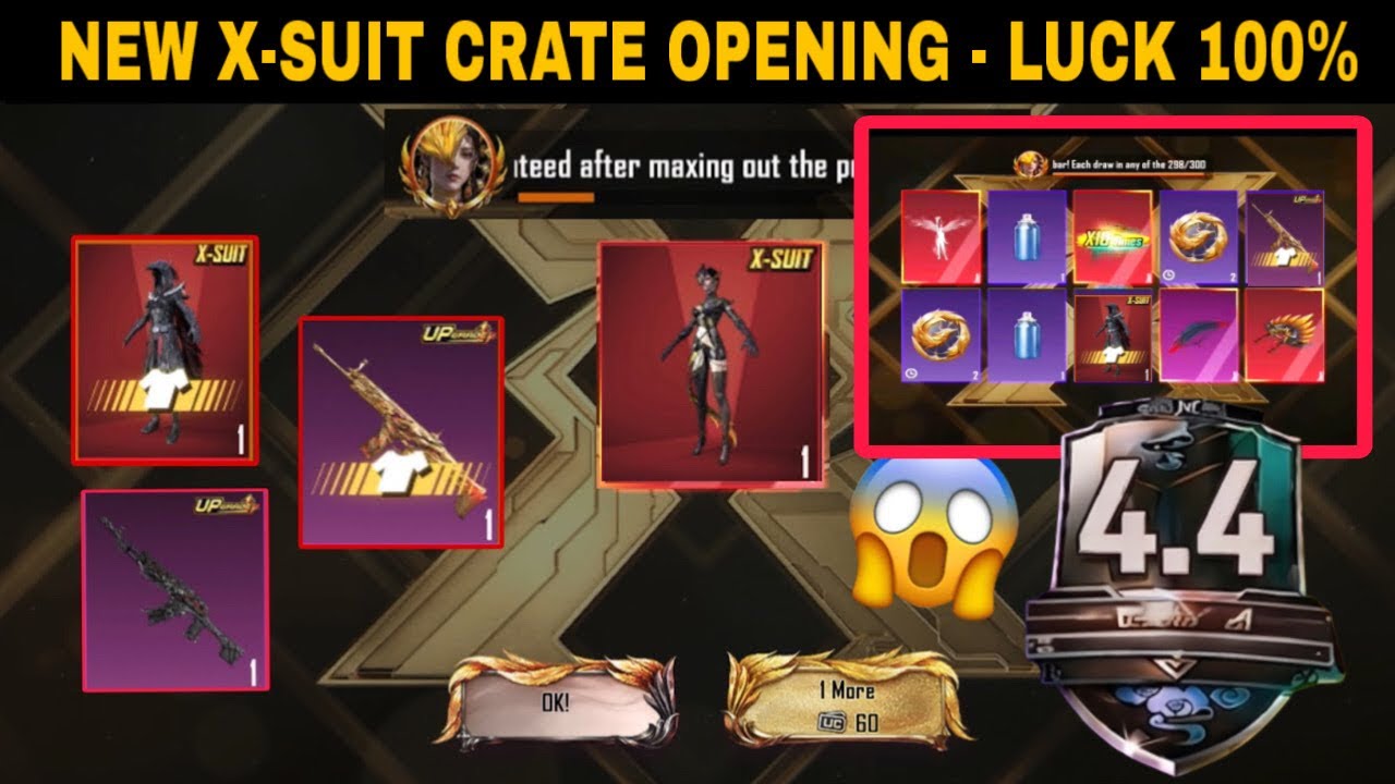 😱 luck 100% New X-Suit Crate Opening Trick | Phoenixtra X-Suit Crate Opening | New Upgradable |PUBGM