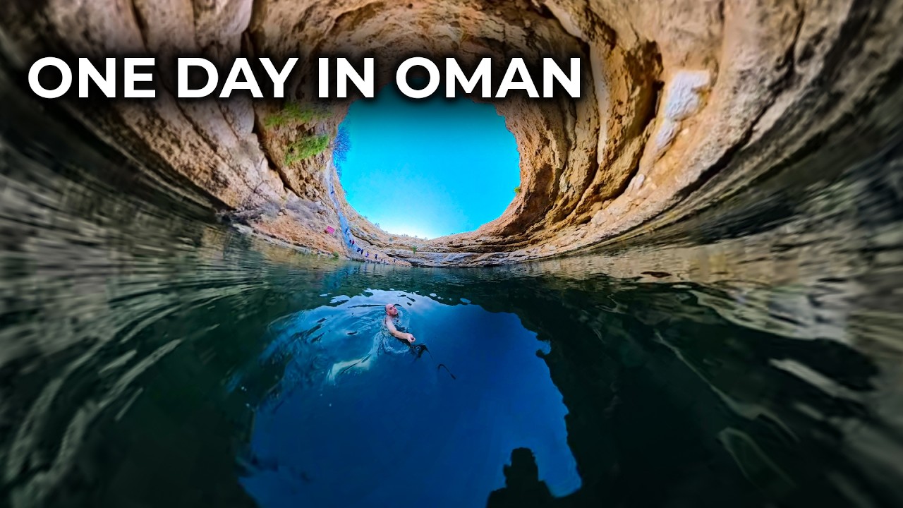 Oman in One Day 🇴🇲 | Road Trip, Sea Turtles & Bimmah Sinkhole | 360 Travel Film (Insta360 X5)