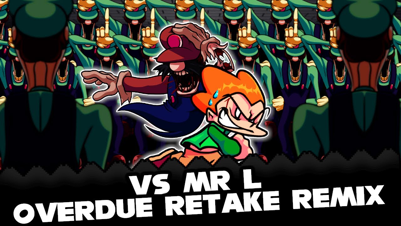 FNF | Overdue Retake Remix - Vs Mario's Madness V2 | Mods/Hard/Gameplay |