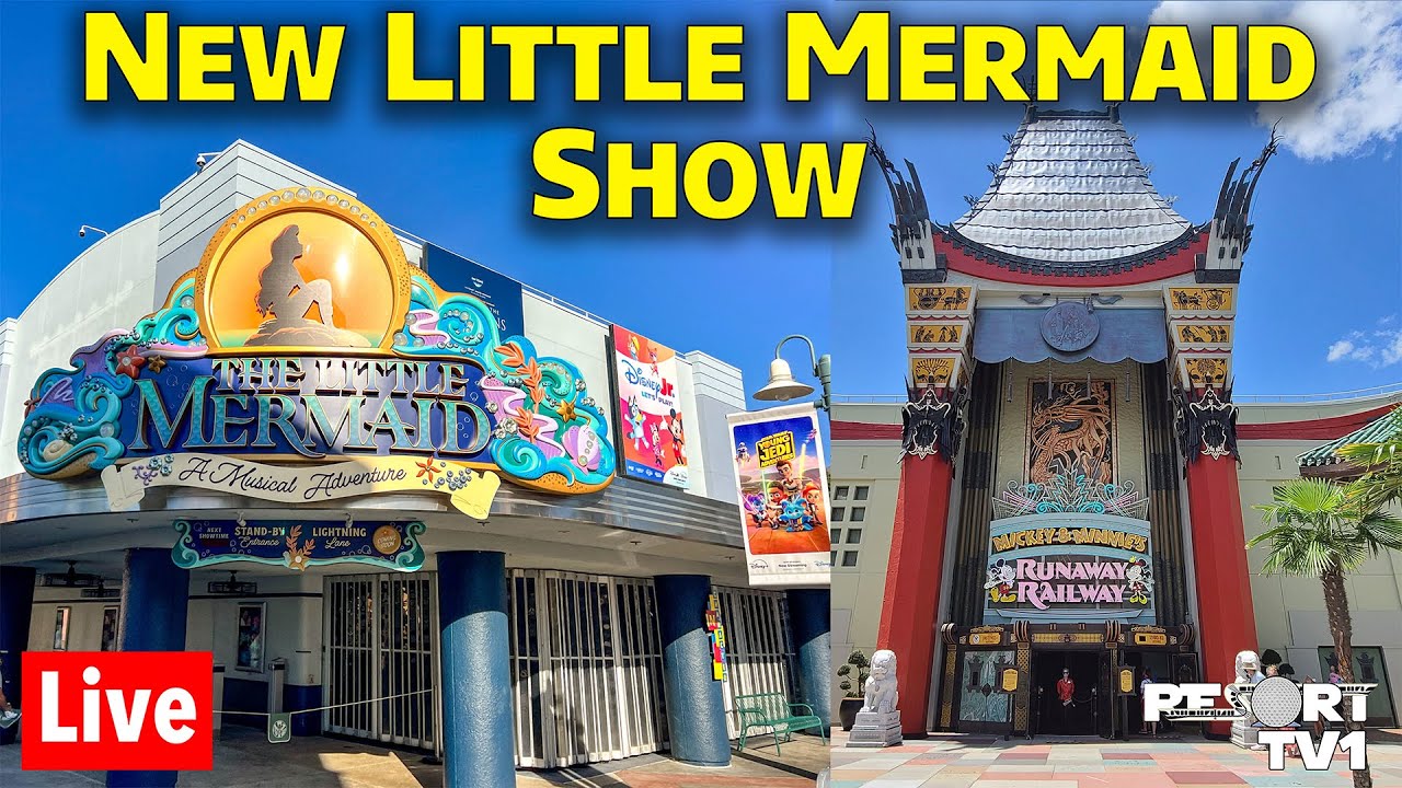 🔴Live: NEW Little Mermaid Show Preview at Disney's Hollywood Studios - Walt Disney World Live Stream