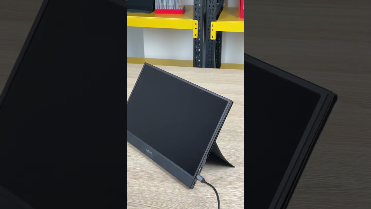 How to connect a portable monitor P15NC to the laptop. #monitor  #lenovo #laptop  #setup