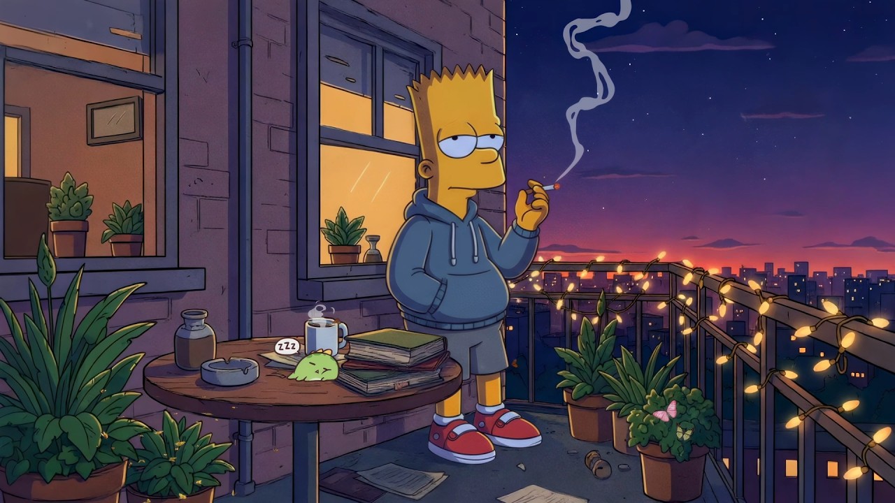 Night Lofi Smoke 🚬 Gentle Music For Better Mood