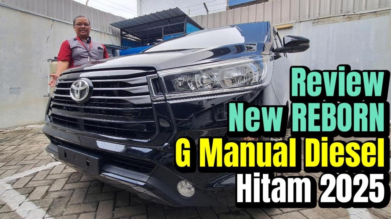 Fitur Lengkap Pada New Innova Reborn G MT Diesel Warna Hitam Tahun 2026 |Toyota Medan 085362072000