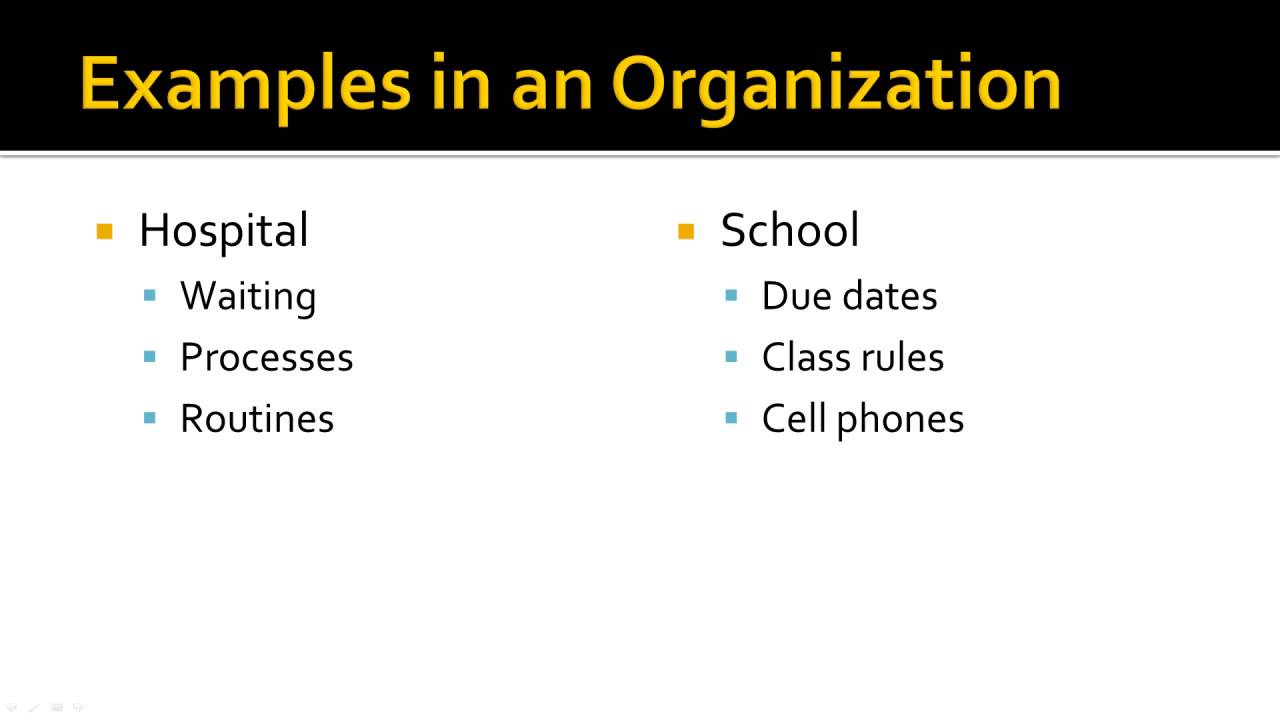 Institutional factors: A definition and some examples