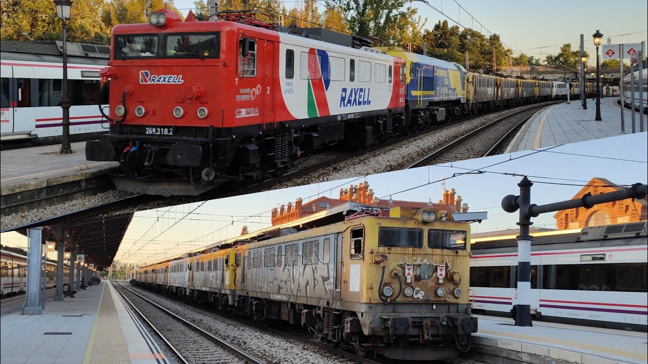 TRASLADO ESPECIAL : 269 Raxell + 319 Continental Rail + 7 locomotoras Renfe 269 Japonesas Mitsubishi