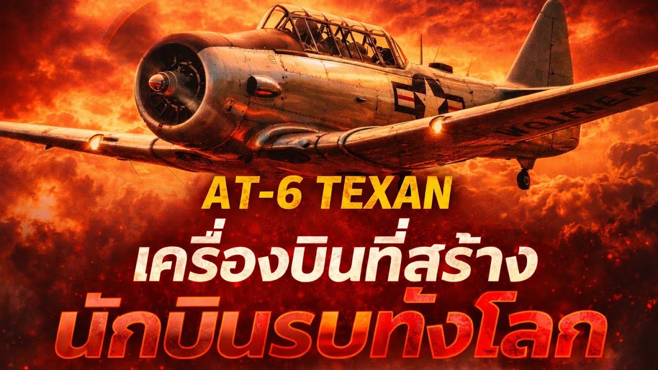AT-6 Texan : เครื่องบินฝึกที่ถูกเรียกว่า “The Pilot Maker” @HiddenFactTH 