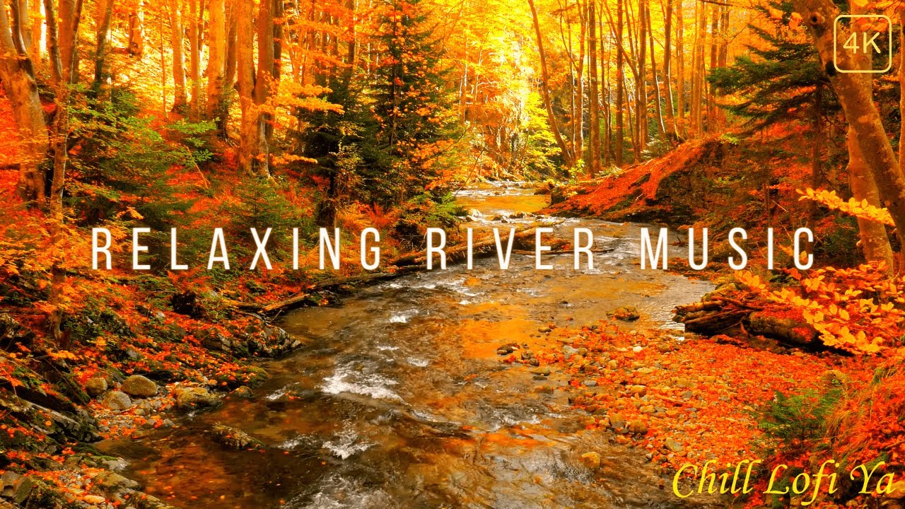 Relaxing Autumn River Sound - Peaceful Highland River - 8 Hours Duration - HD 1080p - Nature Video