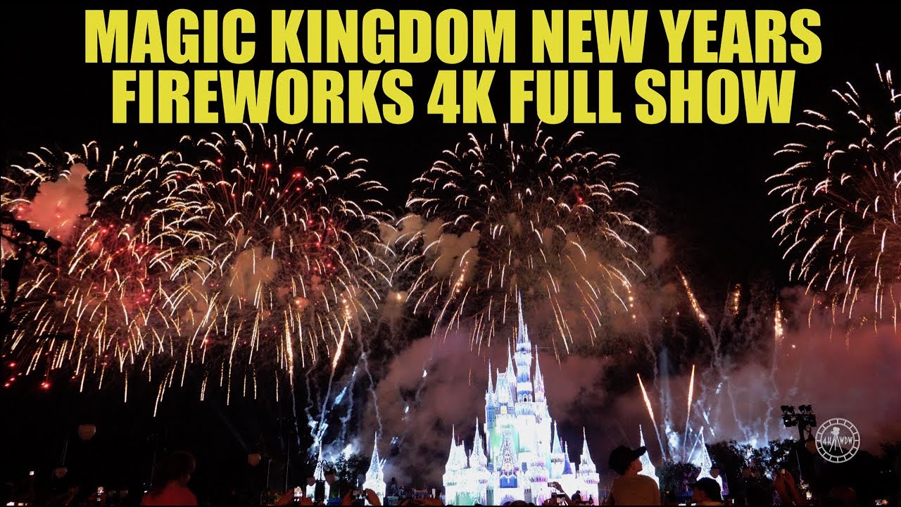 Magic Kingdom New Years Eve Fireworks - Fantasy in the Sky FULL SHOW in 4K | Walt Disney World 2019