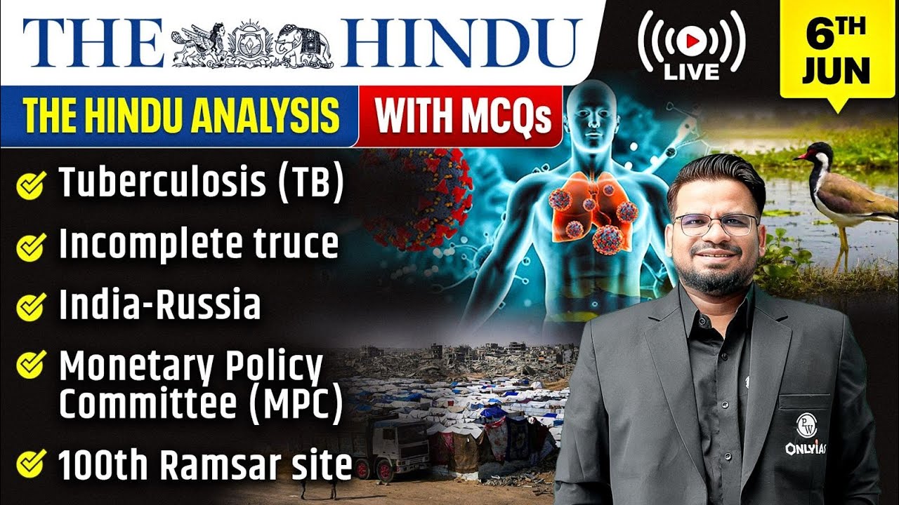 The Hindu Analysis | 6th June 2026 | The Hindu Newspaper  - Practice Questions | Prashant Sir