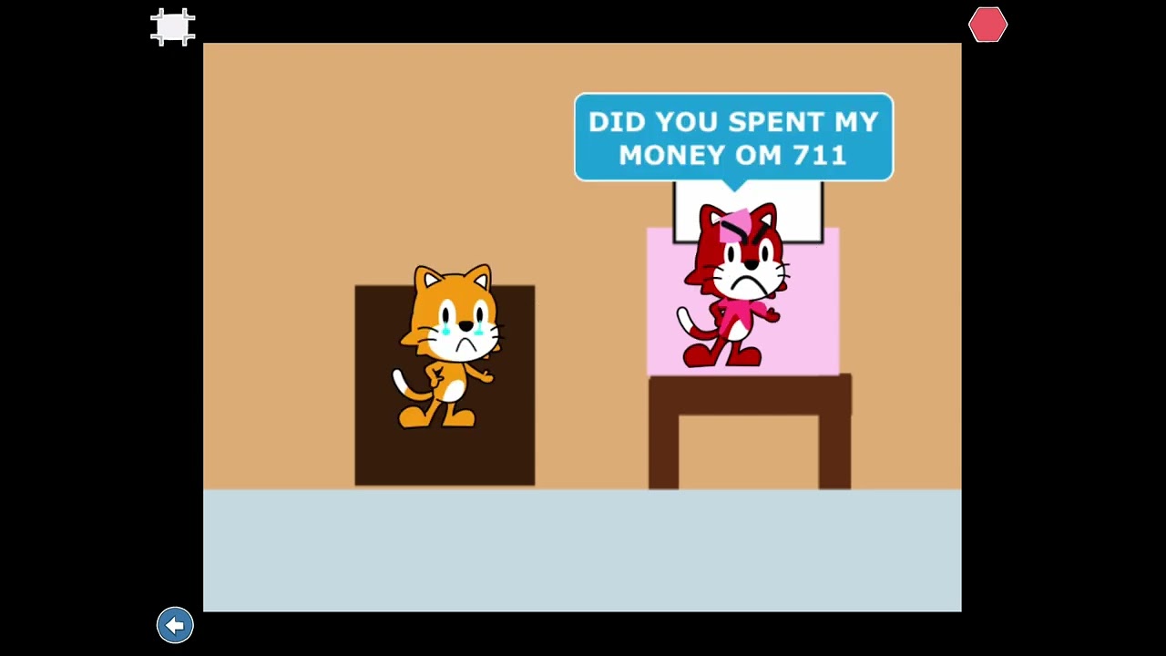 Jr scratch cat gets grounded Ep 2: buying chips and soda without asking mom