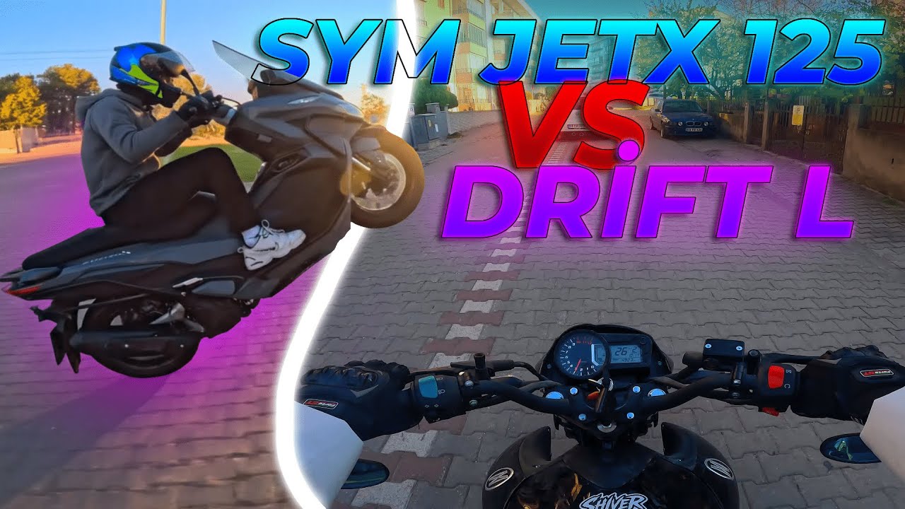 DRİFT L VS SYM JETX 125 KALKIŞ - GAZLAMA MOTOVLOG