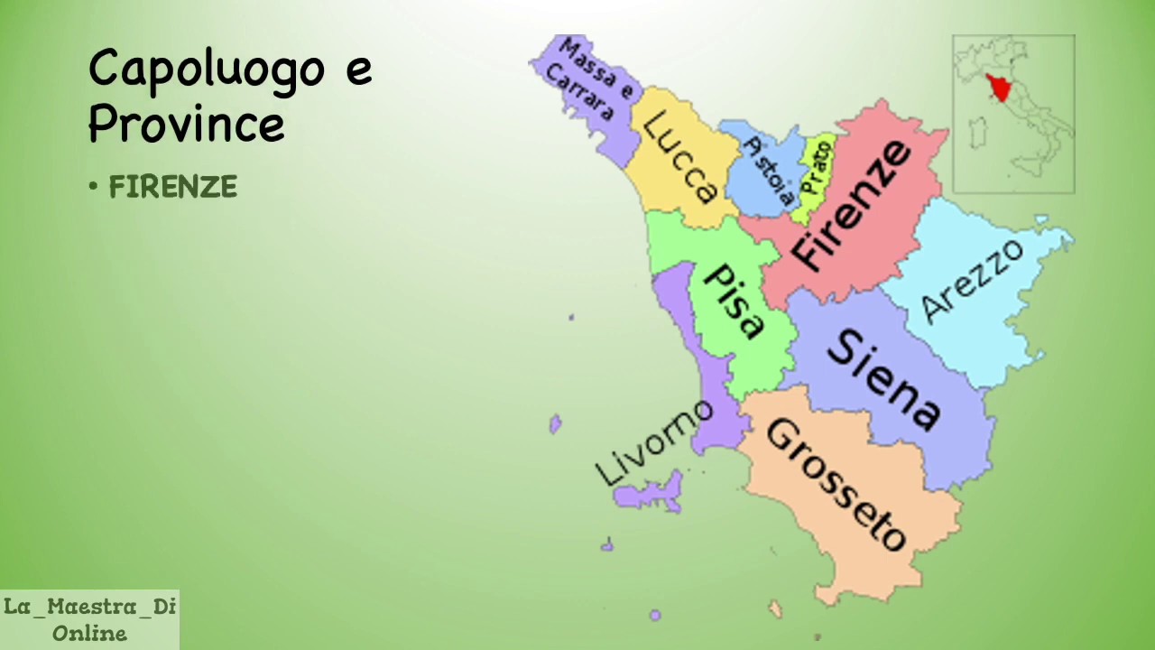 Le regioni del Centro: LA TOSCANA