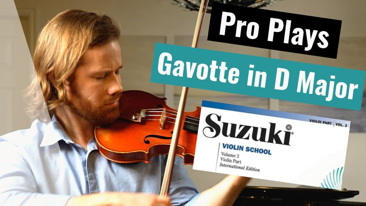 PRO plays | Gavotte in D Major | Suzuki Violin Book 3 | Solo Violin