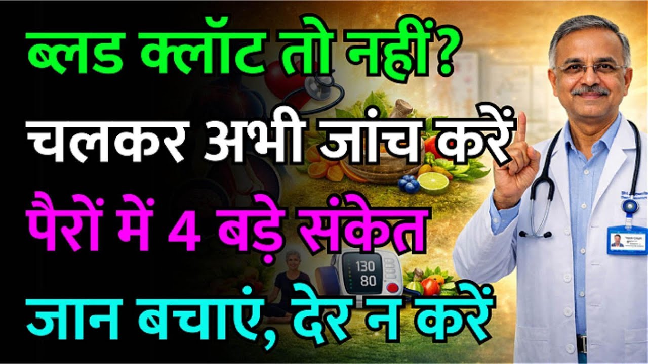 डॉक्टर की चेतावनी! चलते वक्त पैरों में ये 4 संकेत, मतलब नसें 100% ब्लॉक। हार्ट अटैक से पहले देखें।