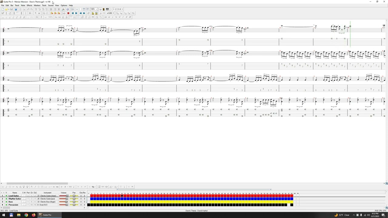 Maniac Mansion Dave's Theme (Tabbed) - Nintendo Guru Music Archive