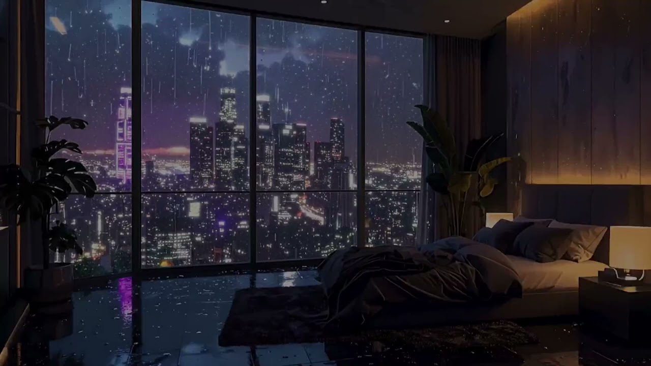 Rain Sounds 🌧️ Endless Rainy Night in New York City | Cozy City Rain Ambience