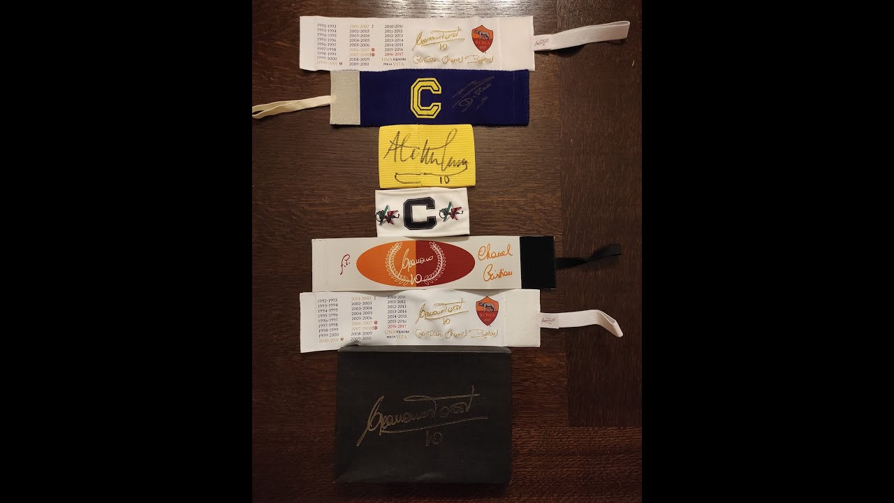 Explication armbands Capitan Version Totti Limited Edition box