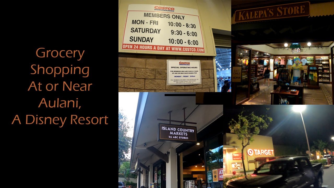 Grocery Shopping near Aulani, Disney Resort and Spa: We visit Costco, Target, ABC Store, and Disney