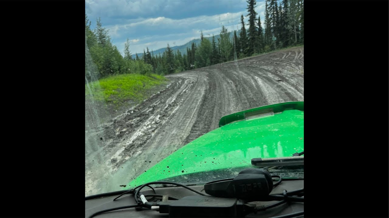 Mile 73 road Alaska highway trucking #weatherupdate  #trucking #storm