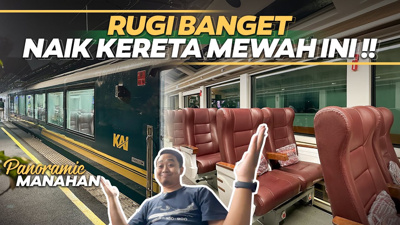 Rp 950.000 MELAYANG NAIK KERETA PANORAMIC MALAM 😵‍💫‼️ Manahan Panoramic Jakarta - Purwokerto
